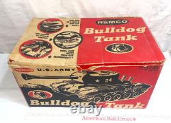 Vintage 1960s REMCO BULLDOG TANK + shells MOTOR WORKS See Video