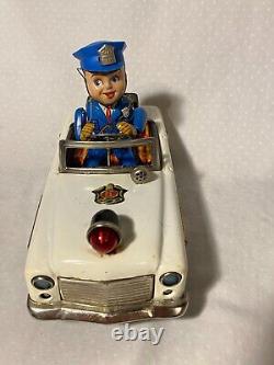 Vintage 1960s TN Nomura Mystery Police Tin Battery Operated Toy W-31