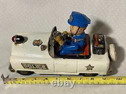 Vintage 1960s TN Nomura Mystery Police Tin Battery Operated Toy W-31