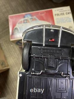 Vintage 1960s Tin Vw Beetle Volkswagen Battery Operated Toy Car