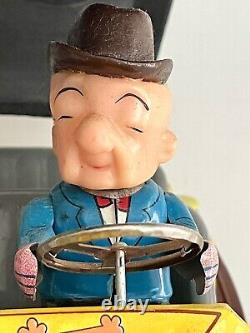 Vintage 1961 Hubley Mr. Magoo Battery Operated Tin Litho Car WORKS