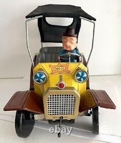 Vintage 1961 Hubley Mr. Magoo Battery Operated Tin Litho Car WORKS