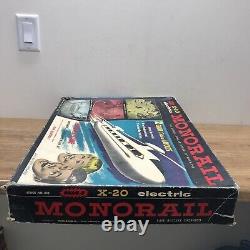 Vintage 1962 Wham-O, X-20 Deluxe Electric Monorail Untested