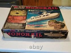 Vintage 1962 Wham-O X-20 Electric Monorail In Original Box