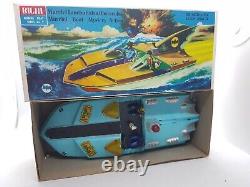 Vintage 1966 Bichi Argentina Batman And Robin Battery Operated Batboat + Box