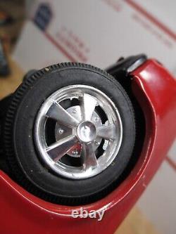 Vintage 1968 Red Bandai Battery Operated Tin Toy Pontiac Firebird Car Japan