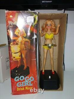Vintage 1969 Poynter Go-Go Girl Drink Mixer Battery Operated with Original Box