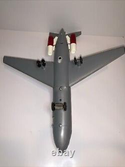 Vintage 1970's TN BATTERY OPERATED PLANE DOUGLAS DC-9 TWA Working WithBox Japan