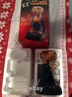 Vintage 1982 E. T Official Animated Alarm Clock Extra Terrestrial Nelsonic ET toy