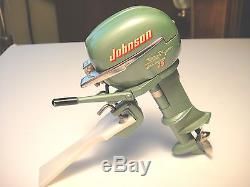 Vintage 25 Johnson Electric Toy Outboard Motor with Original Box & Instructions