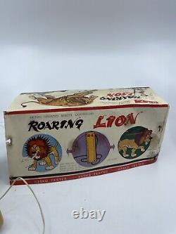 Vintage 50s-60s japan battery operated roaring lion rosko