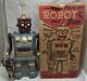 Vintage 50s Marx Robot And Son Battery Operated Gray/burgandy Variant Space Toy