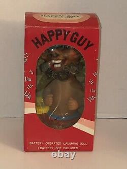 Vintage 60s HAPPY GUY Laughing Guy Drunk Beer Hair Black Indian IN ORIGINAL BOX