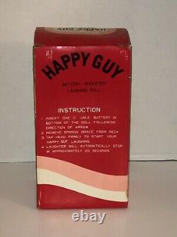 Vintage 60s HAPPY GUY Laughing Guy Drunk Beer Hair Black Indian IN ORIGINAL BOX