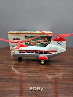Vintage 70´s Battery operated Vertol Helicopter Hong Kong With Box
