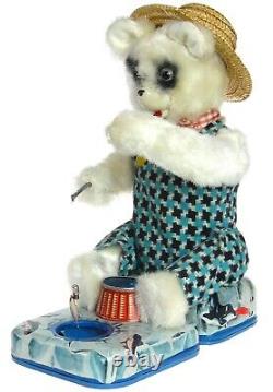 Vintage Alps Cragstan Fishing Polar Bear Lighted Battery Operated withBox Works EX