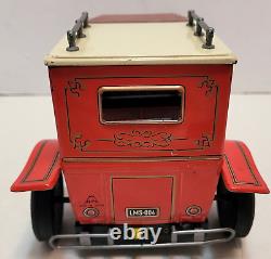 Vintage Alps Japan Tin Battery Operated Hot Rod Works Great