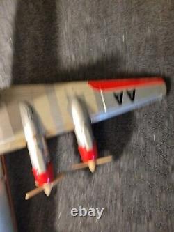 Vintage American Airlines N4070A Yonezawa Tin Lithograph Battery Operated B9