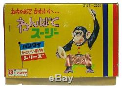 Vintage Bandai Japan Jolly Chimp Toy Story Monkey Mint withBox Inserts & Tag Works
