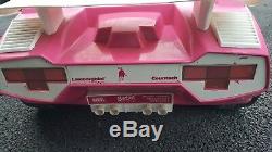 Vintage Barbie Lamborghini Power Wheels 1995 Powered Ride-On Car Vehicle Pink