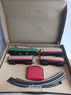 Vintage Batterie Operated Tin Litho DB West Germany Train Set