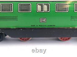 Vintage Batterie Operated Tin Litho DB West Germany Train Set