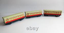 Vintage Batterie Operated Tin Litho DB West Germany Train Set