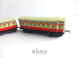 Vintage Batterie Operated Tin Litho DB West Germany Train Set