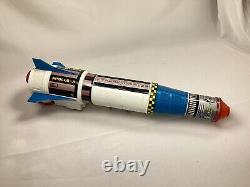 Vintage Battery Op Apollo X Moon Challenger Rocket Ship Space Toy Nomura JAPAN