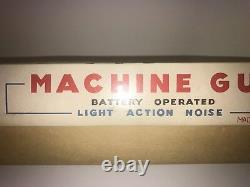 Vintage Battery Operated Machine Gun 1960's Brand New In Box (MINT)
