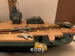 Vintage Battery Operated Marx Aircraft Carrier Great Condition