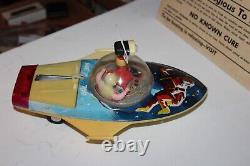 Vintage Battery Operated Me 769 Universe Reconnaisance Boat Space Vehicle In Box