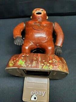 Vintage Battery Operated Mechanical King Kong Tin Toy Produced by Modern Toys