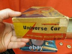 Vintage Battery Operated Mystery Action Import Universe Car With Box