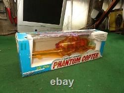Vintage Battery Operated Super Copter Helicopter Toy with Original Box
