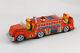 Vintage Battery Operated Tarheel Fire Department Tin Truck Working Japan 16