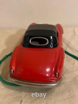 Vintage Battery Operated Tin Toy Mercedes Car Japan ar-23