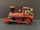 Vintage Battery Operated Train Engine Litho Tin Toy In Working Condition, Japan