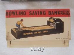 Vintage Battery-operated Bowling Saving Bank Made In Japan Very Cool