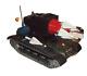 Vintage Battery-operated M-4033 Army Tank Missile Tin Toy Modern Toys Japan 1960