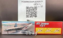 Vintage Boeing 727 Toy Airplane Jet Battery Operated Plastic Metal Engine Works
