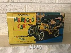 Vintage C1961 Hubley Mr. Magoo Battery Op Tin Litho Car in Original Box NM