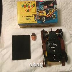 Vintage C1961 Hubley Mr. Magoo Battery Operated Tin Litho Car in Original Box NM