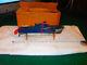 Vintage Canot J. R. D. Rare France Torpedo Boat Pressed Steel Wind Up Toy Ship Ww2