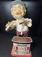 Vintage Charley Weaver Bartender 1960's Rosco Battery Operated Tin Toy Antique