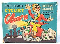 Vintage Clown Cyclist - Battery Operated Remote Control - With Box - Japan