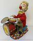 Vintage Cragstan Battery Operated 1950-60's Clown Drummer 10