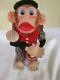 Vintage Cragstan Crap Shooting Monkey / Battery Operated Working Japan In Box