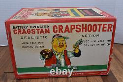 Vintage Cragstan Crapshooter Battery Operated Toy in Original Box Complete Japan