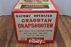 Vintage Cragstan Crapshooter Battery Operated Toy in Original Box Complete Japan